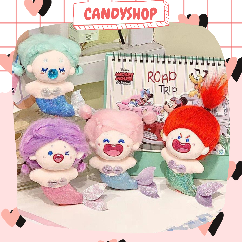 Búp bê móc khóa Nàng tiên cá siêu dễ thương vui nhộn thích hợp sưu tầm trang trí, làm quà tặng  CANDYSHOP