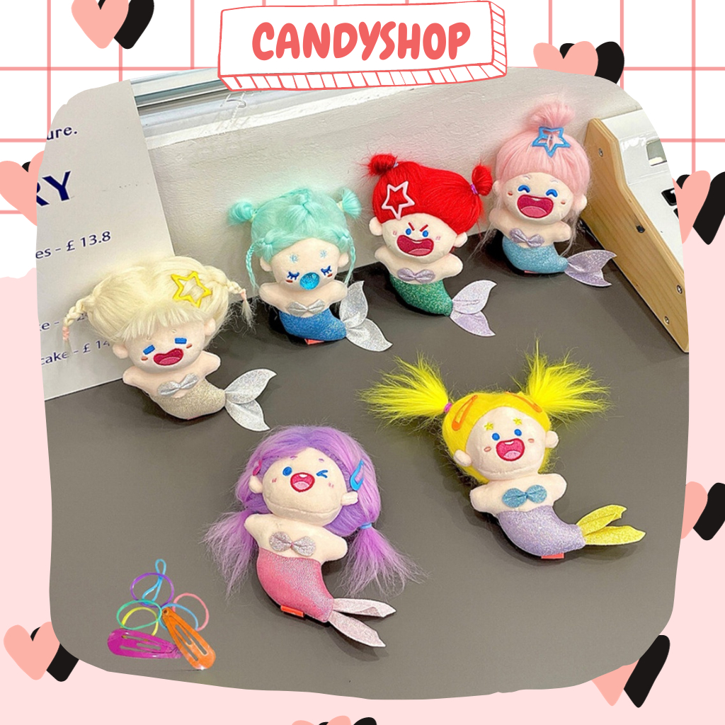 Búp bê móc khóa Nàng tiên cá siêu dễ thương vui nhộn thích hợp sưu tầm trang trí, làm quà tặng  CANDYSHOP