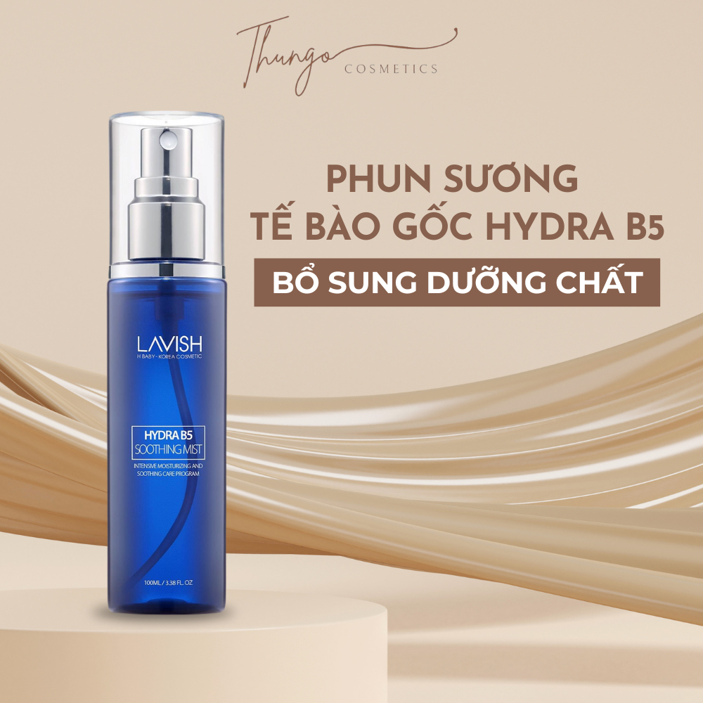 Toner và xịt khoáng 2in1 phun sương tế bào gốc Lavish H Baby, Hydra B5 Soothing Mist phục hồi da chai 100ml