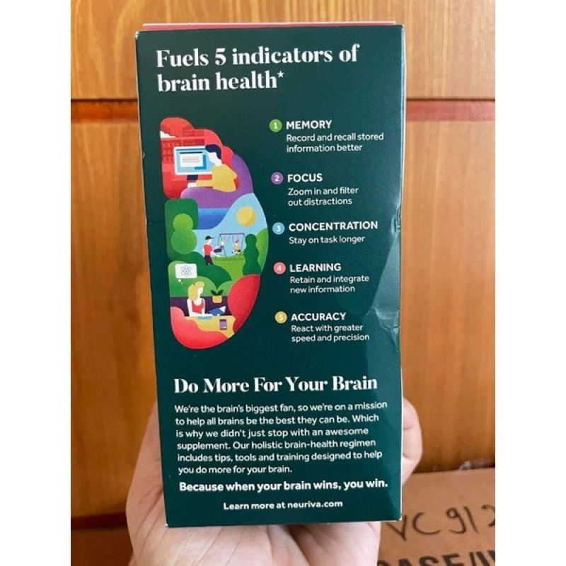 VIÊN UỐNG BỔ NÃO Neuriva Brain supplement Schiff