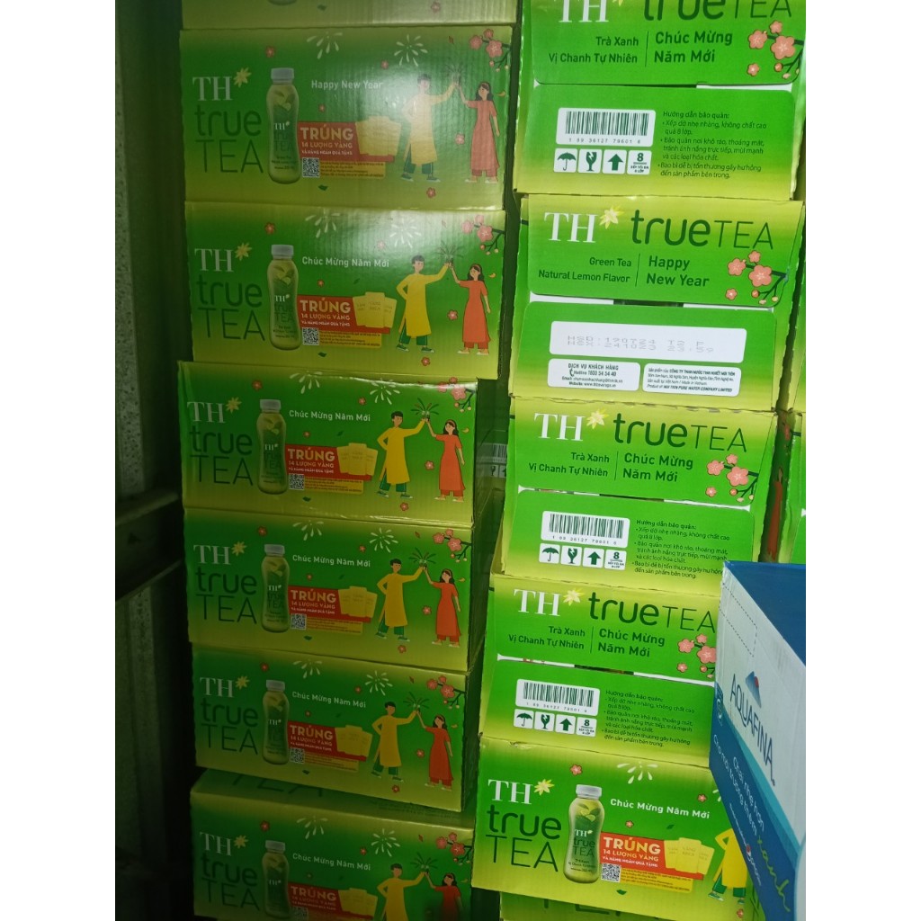Thùng 24 chai trà ô long tự nhiên TH True Tea 350ml