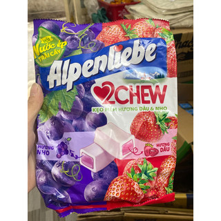 Kẹo Mềm Alpenliebe Hương Dâu&Nho Gói (25 Viên x3.5g)