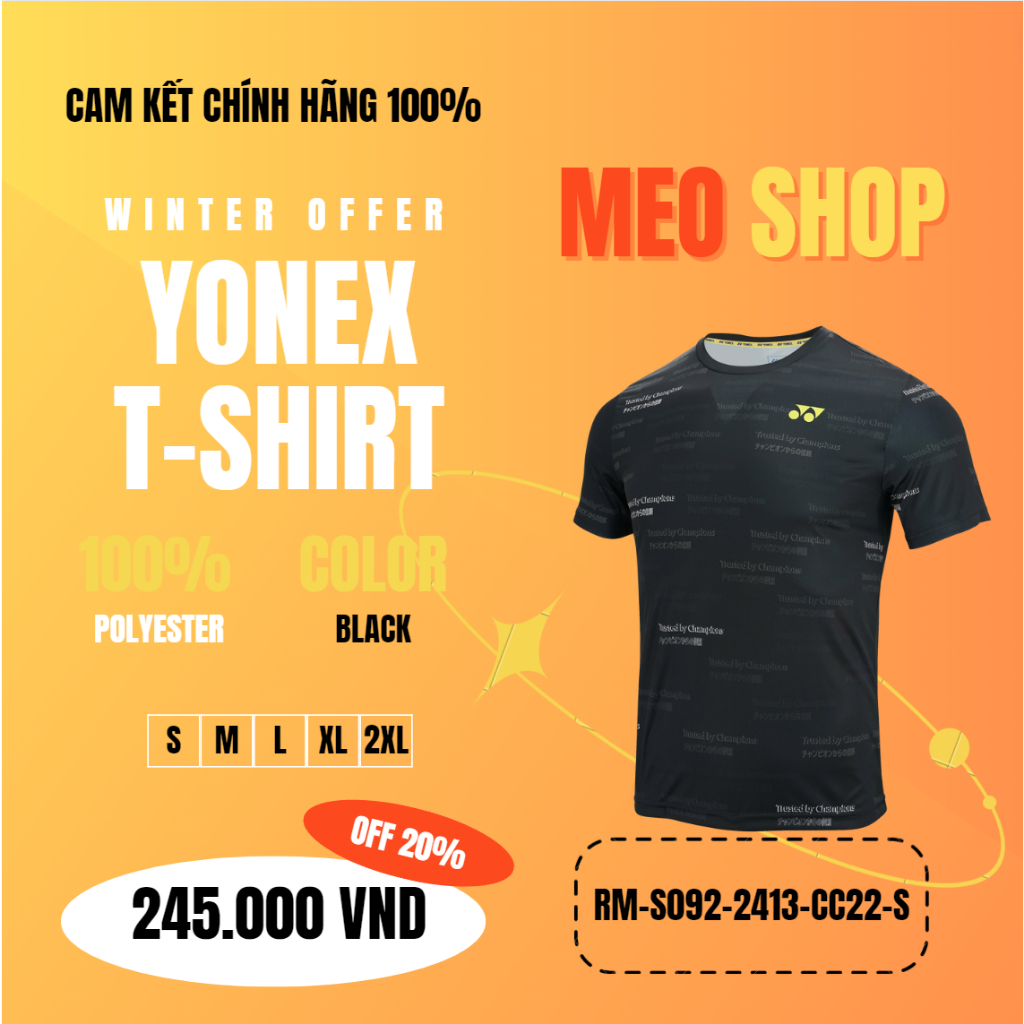 Áo thể thao trainning Yonex chính hãng