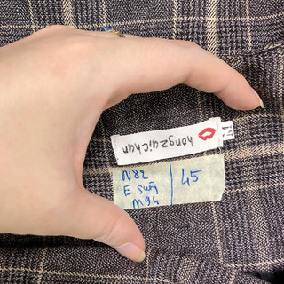 đầm 2 dây nâu phối sọc kiểu 2hand