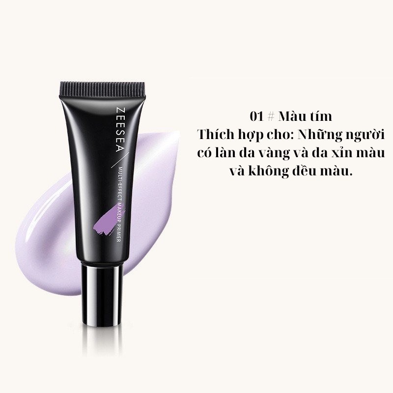 Kem lót ZEESEA chính hãng trang điểm  lâu trôi tự nhiên làm mờ lỗ chân lông dưỡng ẩm làm sáng da 3 màu 10g | BigBuy360 - bigbuy360.vn