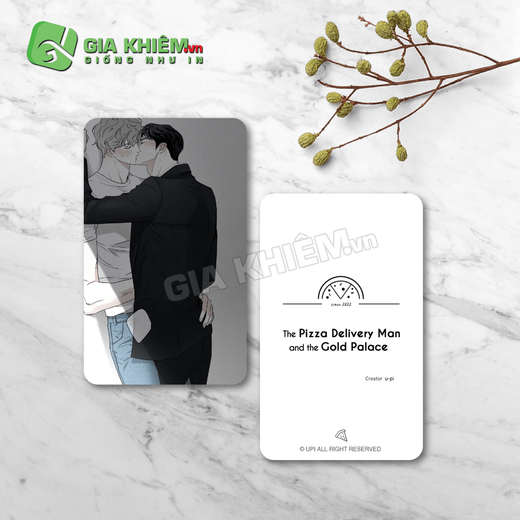 Card bo góc giấy truyện NHÂN VIÊN GIAO PIZZA VÀ GOLD PALACE - THE PIZZA DEIVERY MAN AND THE GOLD PALACE