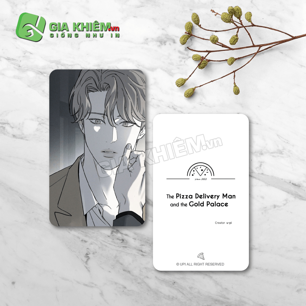 Card bo góc giấy truyện NHÂN VIÊN GIAO PIZZA VÀ GOLD PALACE - THE PIZZA DEIVERY MAN AND THE GOLD PALACE