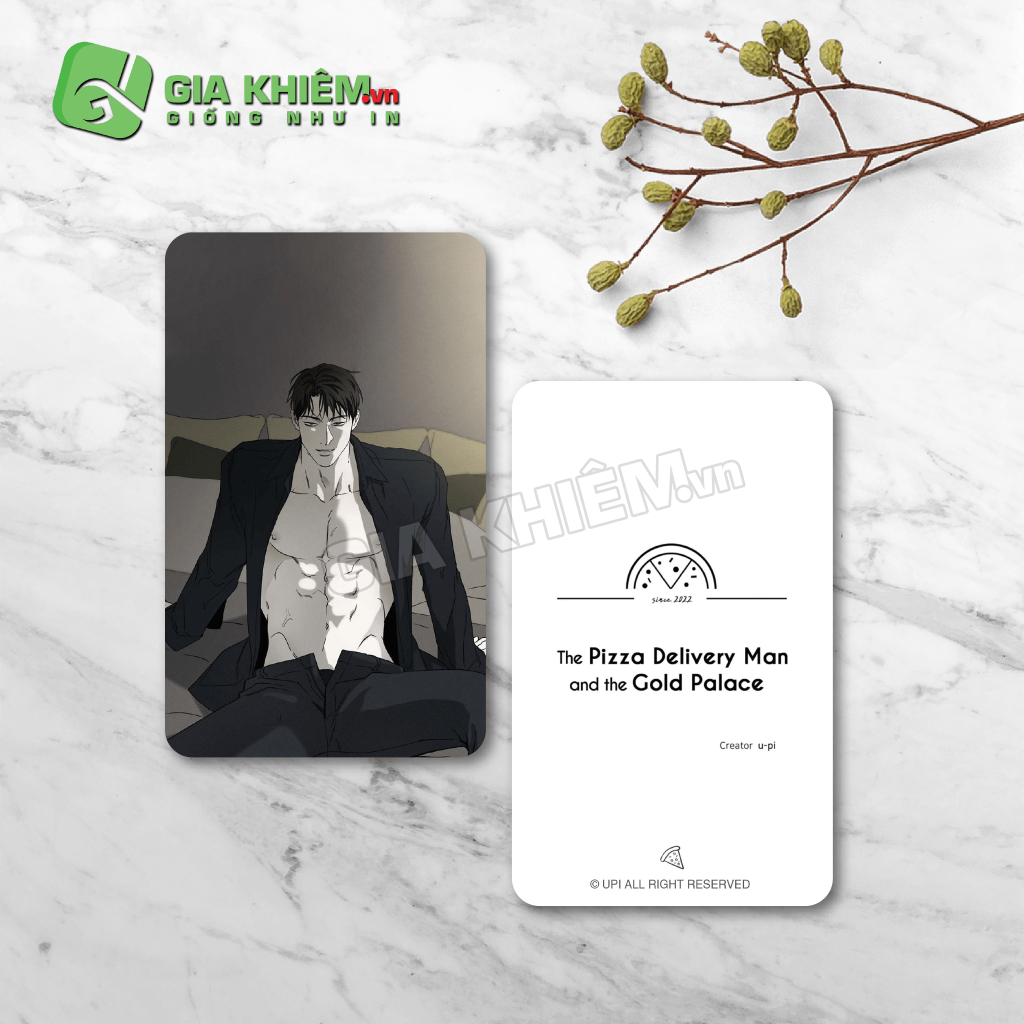 Card bo góc giấy truyện NHÂN VIÊN GIAO PIZZA VÀ GOLD PALACE - THE PIZZA DEIVERY MAN AND THE GOLD PALACE