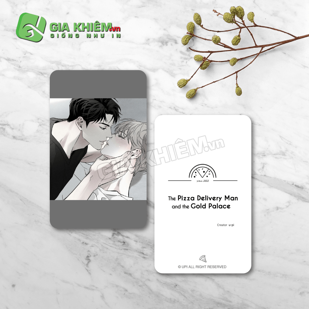 Card bo góc giấy truyện NHÂN VIÊN GIAO PIZZA VÀ GOLD PALACE - THE PIZZA DEIVERY MAN AND THE GOLD PALACE
