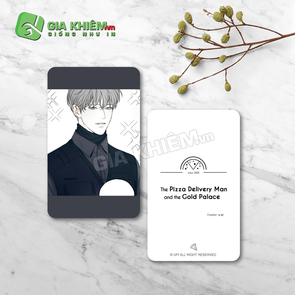 Card bo góc giấy truyện NHÂN VIÊN GIAO PIZZA VÀ GOLD PALACE - THE PIZZA DEIVERY MAN AND THE GOLD PALACE