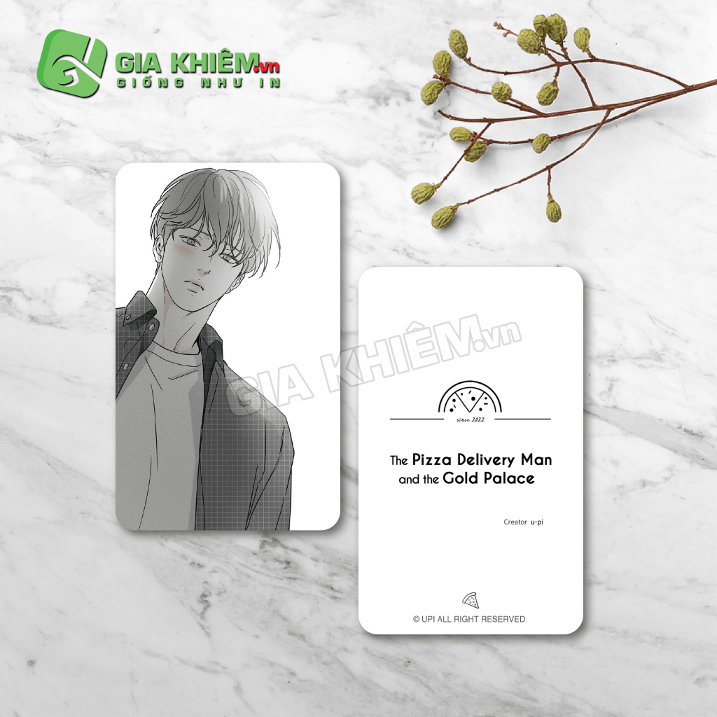 Card bo góc giấy truyện NHÂN VIÊN GIAO PIZZA VÀ GOLD PALACE - THE PIZZA DEIVERY MAN AND THE GOLD PALACE