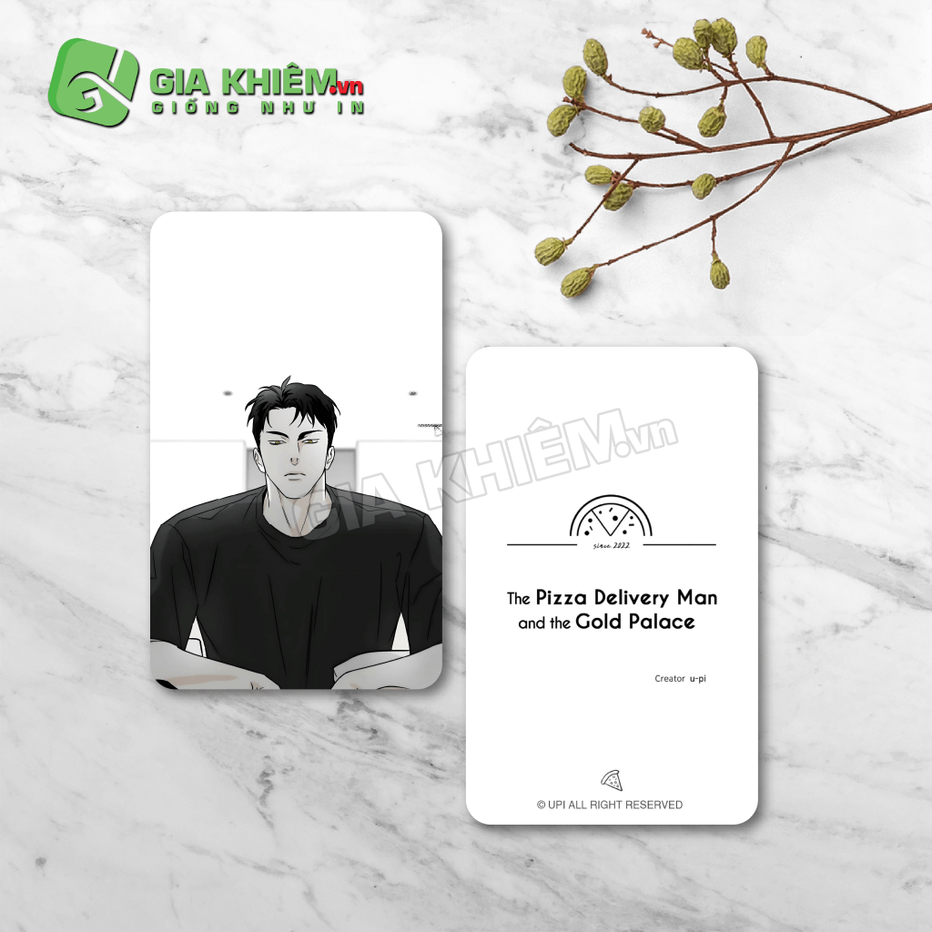 Card bo góc giấy truyện NHÂN VIÊN GIAO PIZZA VÀ GOLD PALACE - THE PIZZA DEIVERY MAN AND THE GOLD PALACE