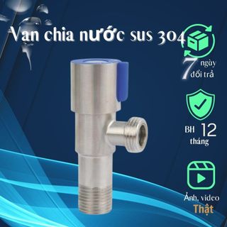 Van tê cầu, T giảm áp, van chia nước inox 304, tê chia nước cho vòi xịt vệ sinh và bồn cầu inox 304
