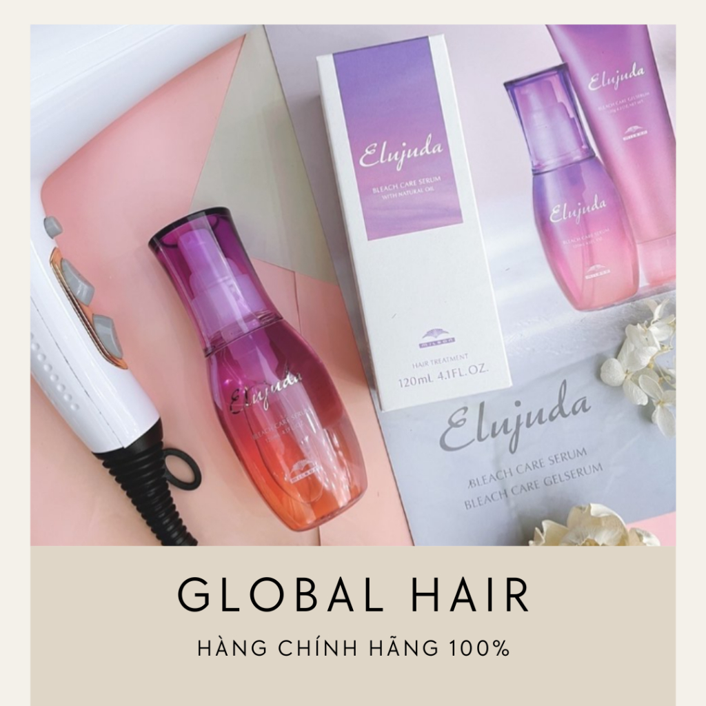 Milbon Tinh dầu dưỡng dành cho tóc tẩy elujuda bleach care serum 120ml
