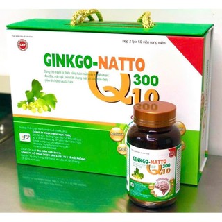 Ginkgo Natto 300 Q10 chứng mất ngủ hoạt huyết dưỡng não, đau đầu chóng mặt, ngủ không ngon giấc