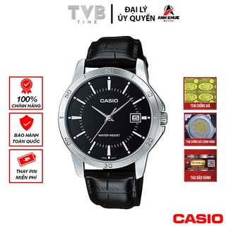 Đồng hồ nam dây da Casio chính hãng MTP-V004L-1AUDF (41mm)