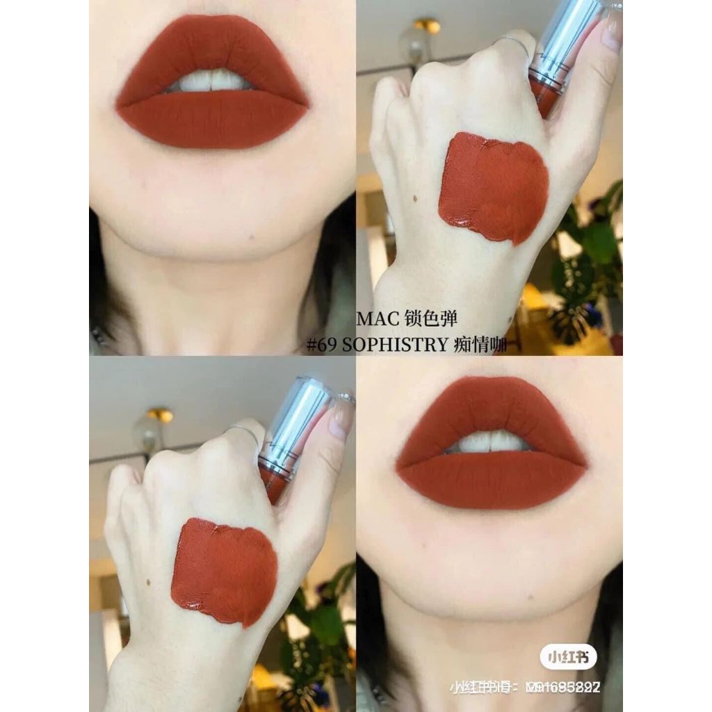 Son kem khóa màu môi MAC Locked Kiss Ink màu 69 Sophistry