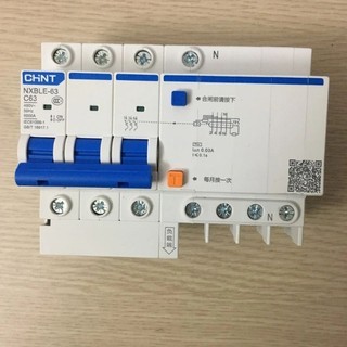 Attomat chống giật 63a dòng dò Chint NXBLE-63 1P+N 3P 220v - 380v