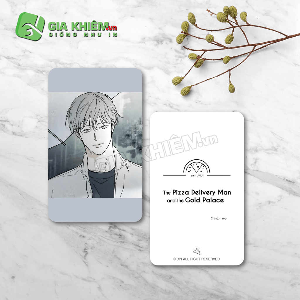 Card bo góc giấy truyện NHÂN VIÊN GIAO PIZZA VÀ GOLD PALACE - THE PIZZA DEIVERY MAN AND THE GOLD PALACE