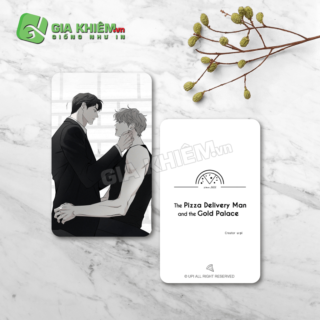 Card bo góc giấy truyện NHÂN VIÊN GIAO PIZZA VÀ GOLD PALACE - THE PIZZA DEIVERY MAN AND THE GOLD PALACE
