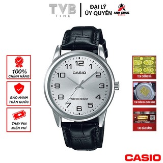 Đồng hồ nam dây da Casio chính hãng MTP-V001L-7BUDF (38mm)