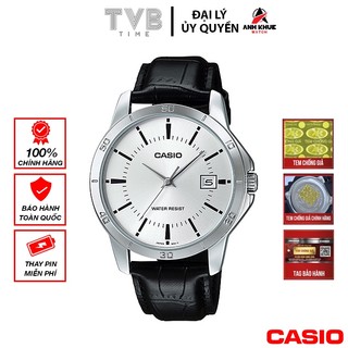 Đồng hồ nam dây da Casio chính hãng MTP-V004L-7AUDF (41mm)