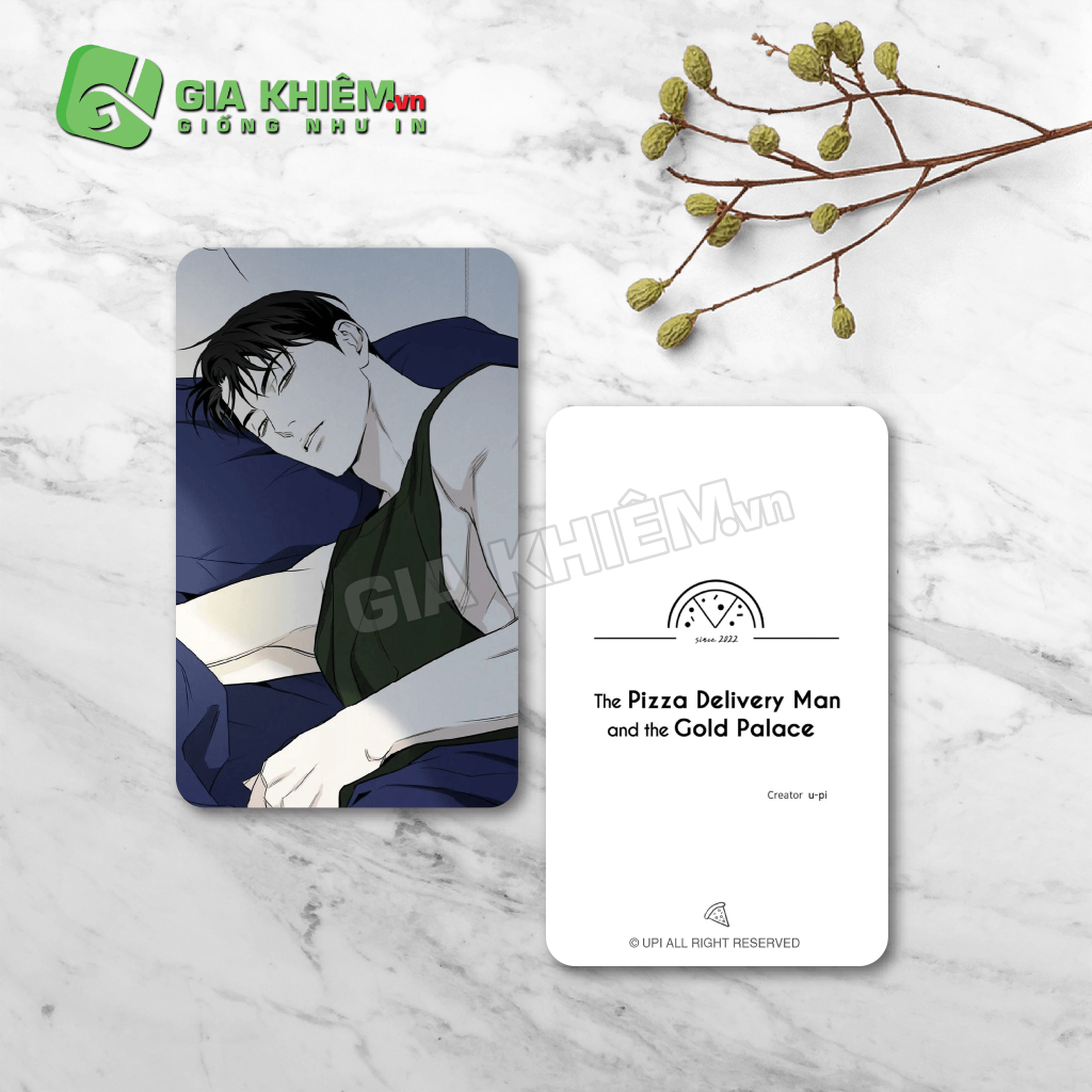 Card bo góc giấy truyện NHÂN VIÊN GIAO PIZZA VÀ GOLD PALACE - THE PIZZA DEIVERY MAN AND THE GOLD PALACE