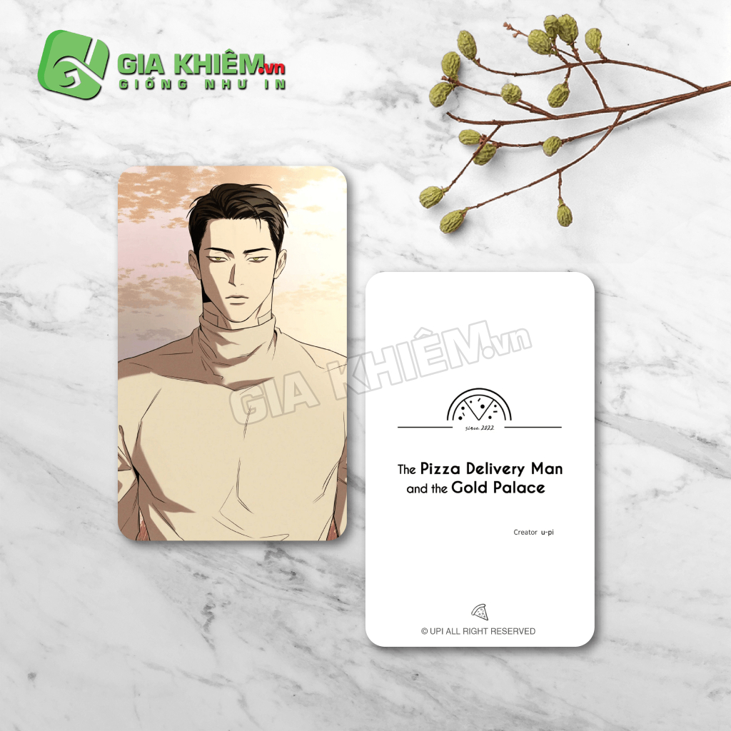 Card bo góc giấy truyện NHÂN VIÊN GIAO PIZZA VÀ GOLD PALACE - THE PIZZA DEIVERY MAN AND THE GOLD PALACE