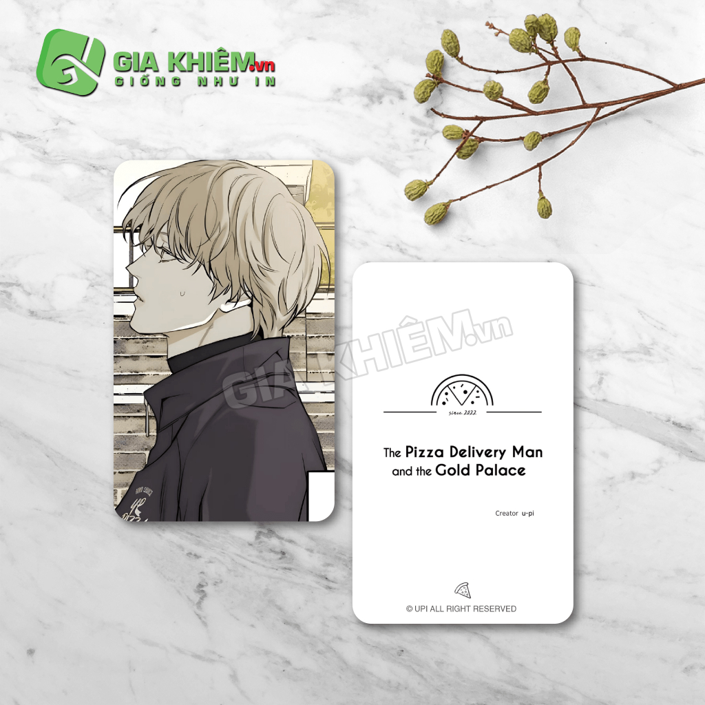 Card bo góc giấy truyện NHÂN VIÊN GIAO PIZZA VÀ GOLD PALACE - THE PIZZA DEIVERY MAN AND THE GOLD PALACE