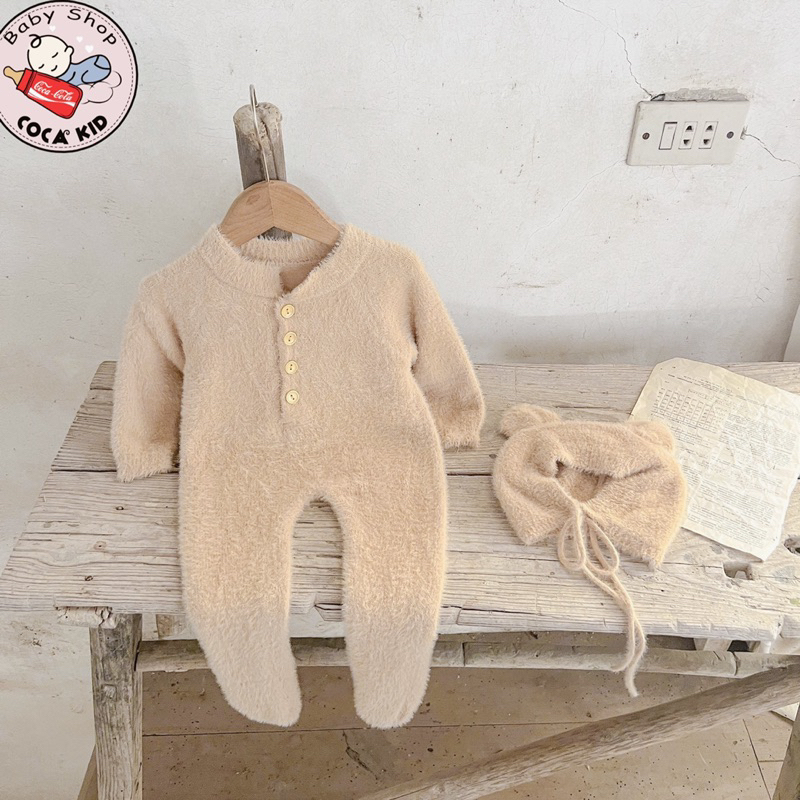 Body lông Gấu Kèm Nón