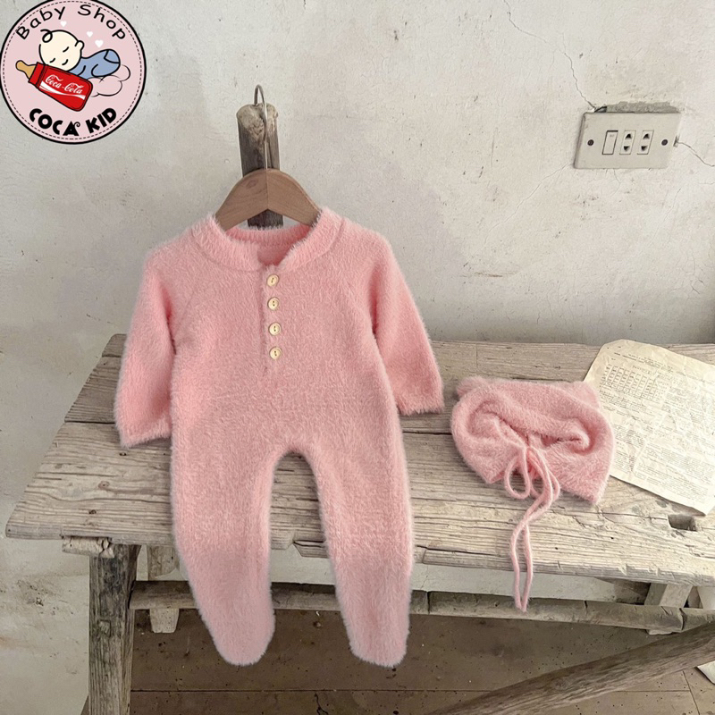 Body lông Gấu Kèm Nón