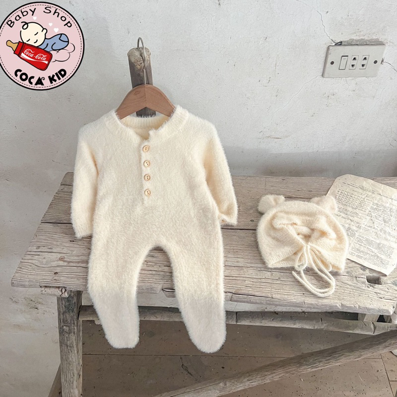 Body lông Gấu Kèm Nón