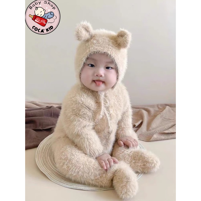 Body lông Gấu Kèm Nón