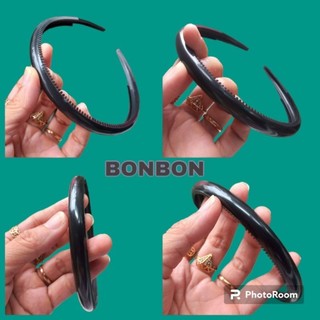 Combo 5 cái Bờm cài tóc trơn có răng giữ chắc tóc (bản 1.2cm)