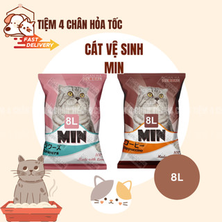 Cát vệ sinh đất sét Min cho mèo các mùi