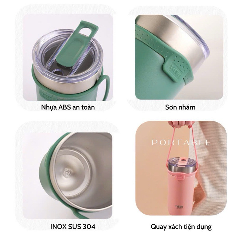 Ly giữ nhiệt nóng lạnh Tyeso