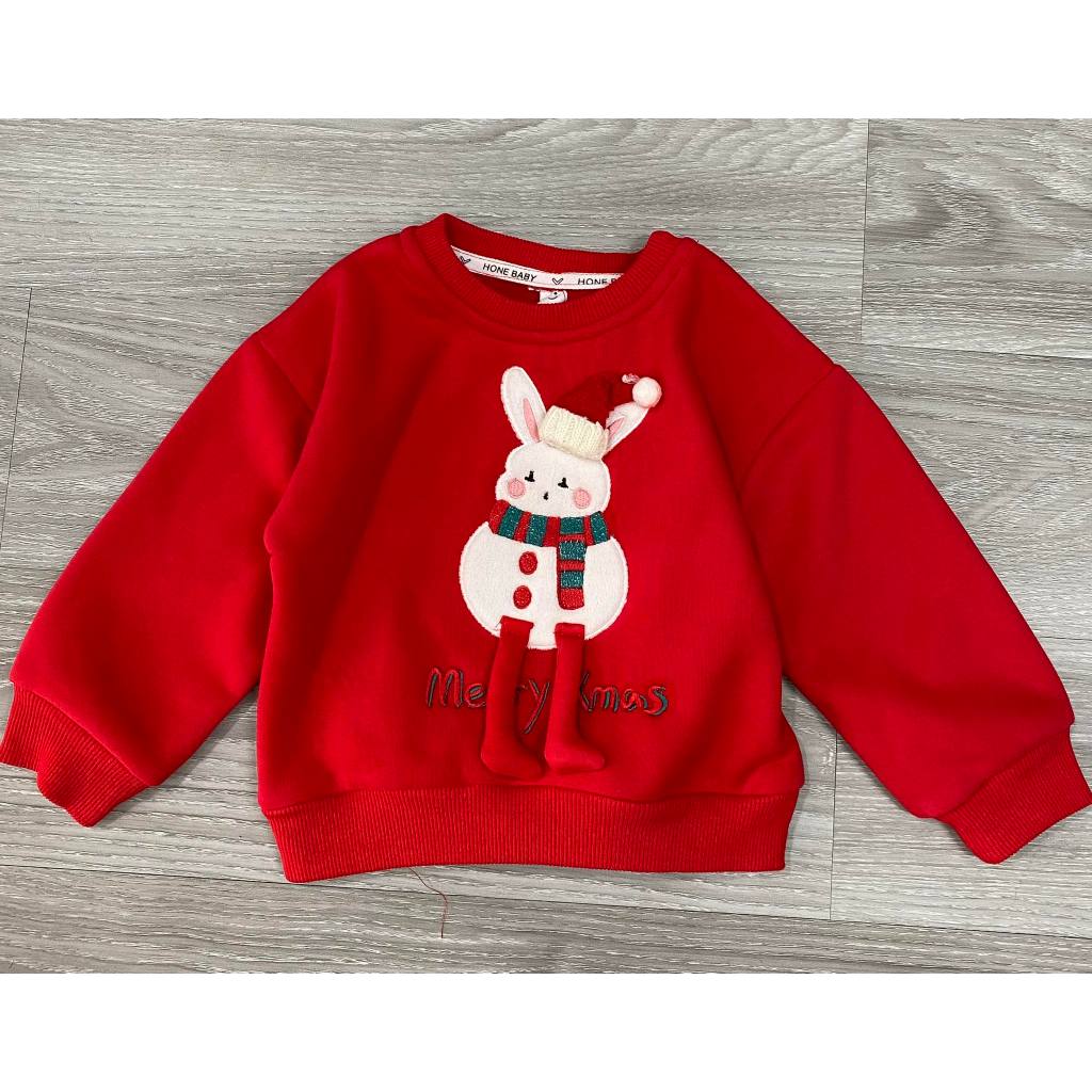 Áo len , áo nỉ ,Noel cho bé, Áo len bé trai và bé gái i hình nhân vật giáng sinh ngộ nghĩnh đanh sợi không bai xù