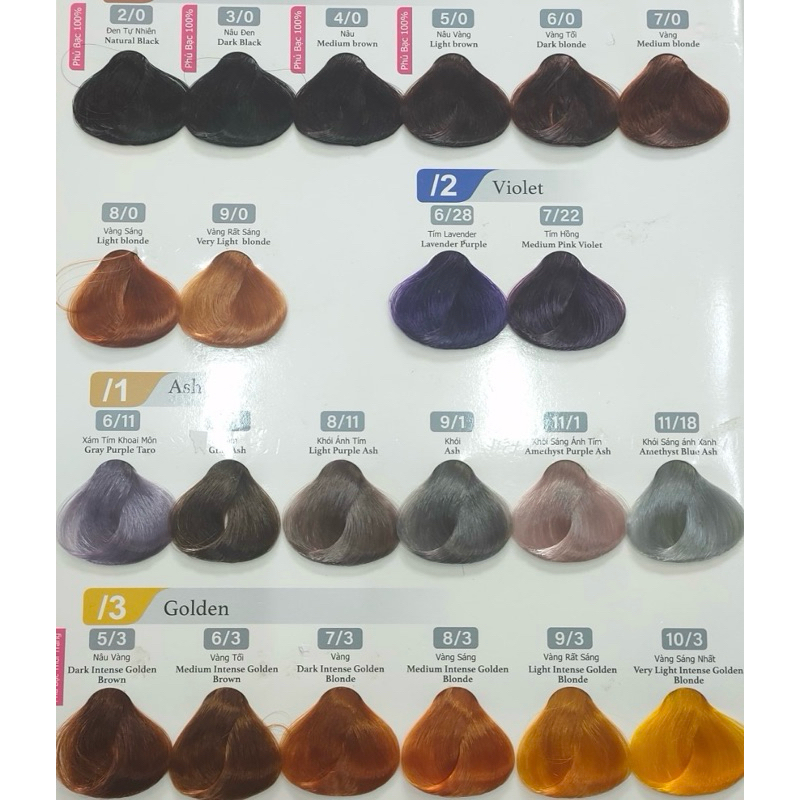 Thuốc nhuộm ZONE 48 màu chuyên nghiệp