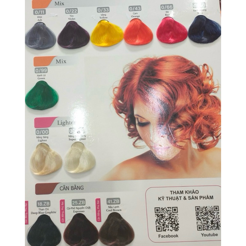 Thuốc nhuộm ZONE 48 màu chuyên nghiệp