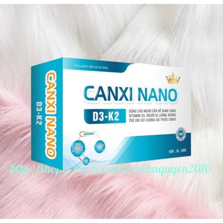 Viên Uống Canxi Nano -D3- K2 (Hộp  30 viên ) - Bổ Sung Canxi Và Vitamin D3, K2
