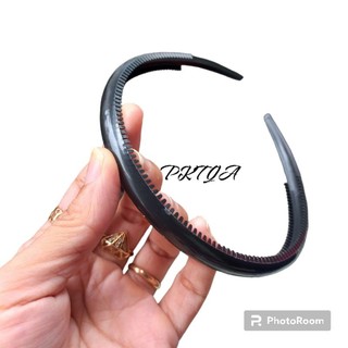 Combo 5 cái Bờm cài tóc nhựa mềm có răng giữ chắc tóc (bản 1.2cm)