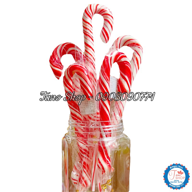 Kẹo gậy giáng sinh Noel cây lớn 30g cho bé | Ăn vặt trẻ em Tano
