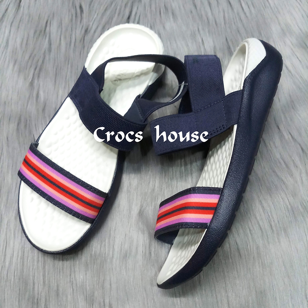 Sandal crocs literide nữ cao cấp đế 3 lớp siêu nhẹ, giày crocs nữ literide đế cao 3 phân, xăng đan cross nữ Crocs House