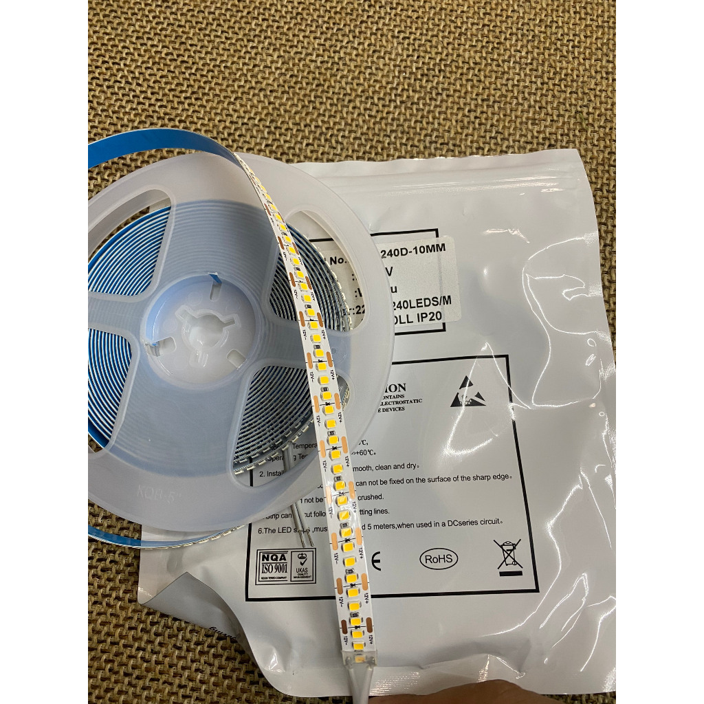 Led cuộn dây dán 5m SMD 2835 điện 12V đơn sắc dùng cho nội thất, tranh điện, tranh tráng gương, gương led
