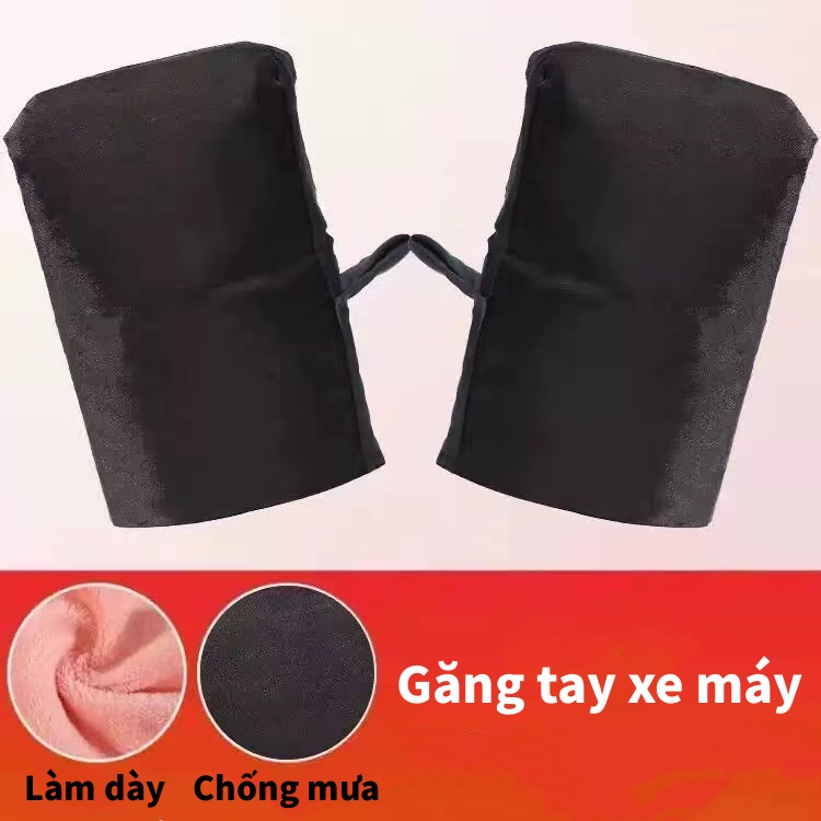 Mùa đông xe máy găng tay dày lông đồ lót ấm mưa phim hoạt hình mô hình phù hợp với tất cả các loại xe máy an toàn và thu