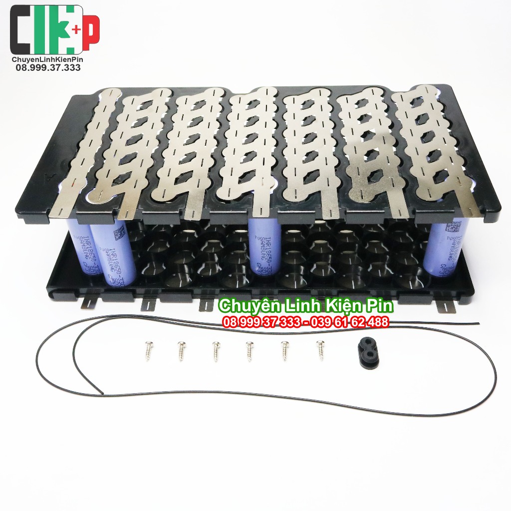 Box và khung nhựa kèm kẽm 13s 6p cho xe đạp điện