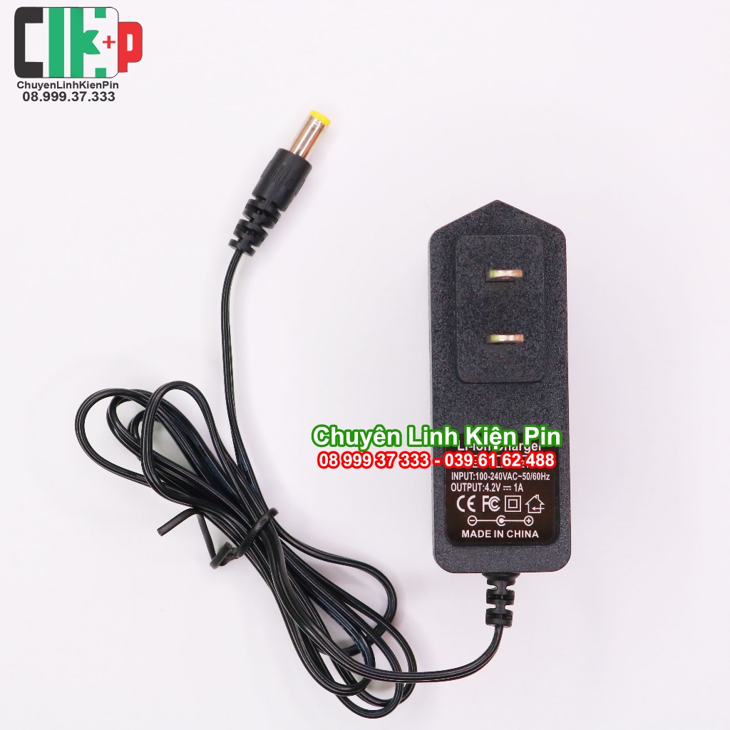 Sạc pin Li-on 1s 4.2V 1A có đèn
