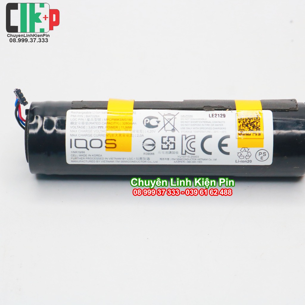 Pin LG M36 3600 mah xả 5A tháo thiết bị, chưa qua sạc xả