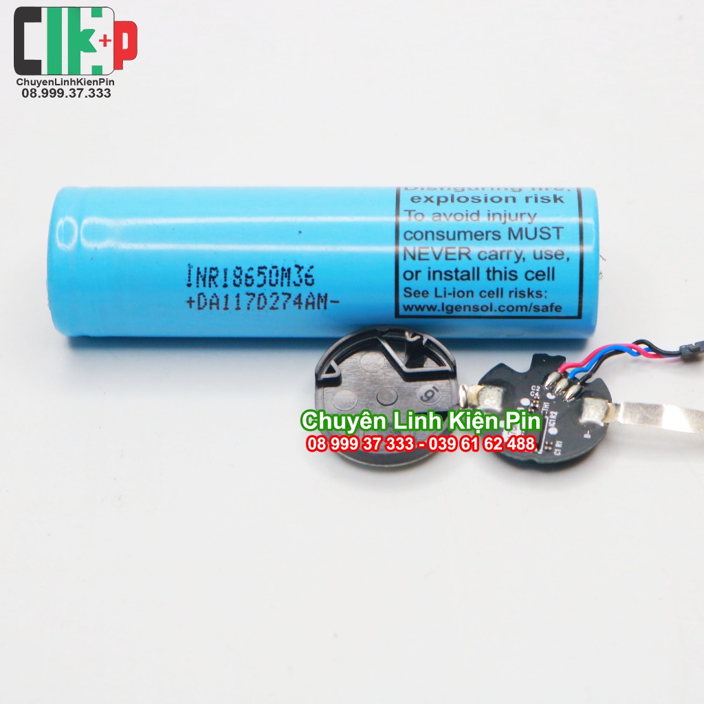 Pin LG M36 3600 mah xả 5A tháo thiết bị, chưa qua sạc xả