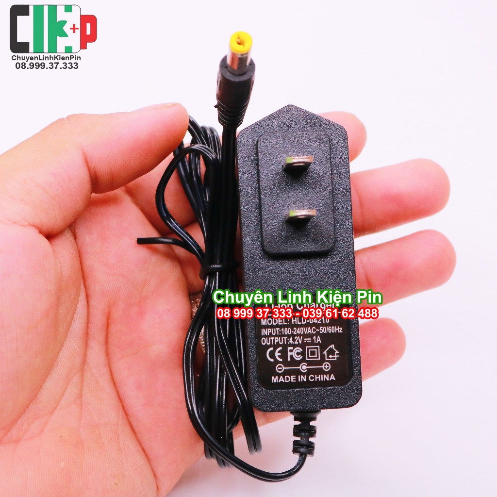 Sạc pin Li-on 1s 4.2V 1A có đèn